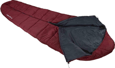 Qese fjetje mummy High Peak Century 300, 3 sezone, gjer 200 cm, e kuqe