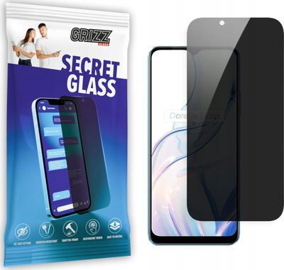 Xham mbrojtës privatësie Grizz SecretGlass për Realme C30s, qeramik, transparent