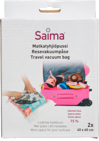 Qese me vakum Saima për rroba, 40x60cm, 2 copë