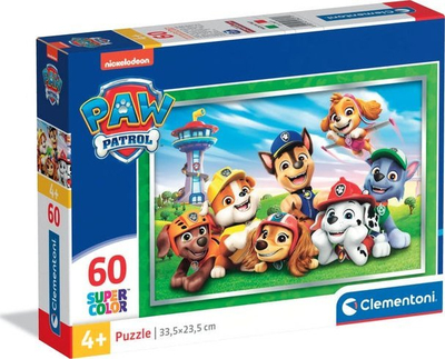 Puzzle Clementoni Paw Patrol 26071, 60 copa, për kalamaj 4+