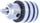 Глава за вежбање GEKO, 1.5-13mm, навој M12x1.25, црна