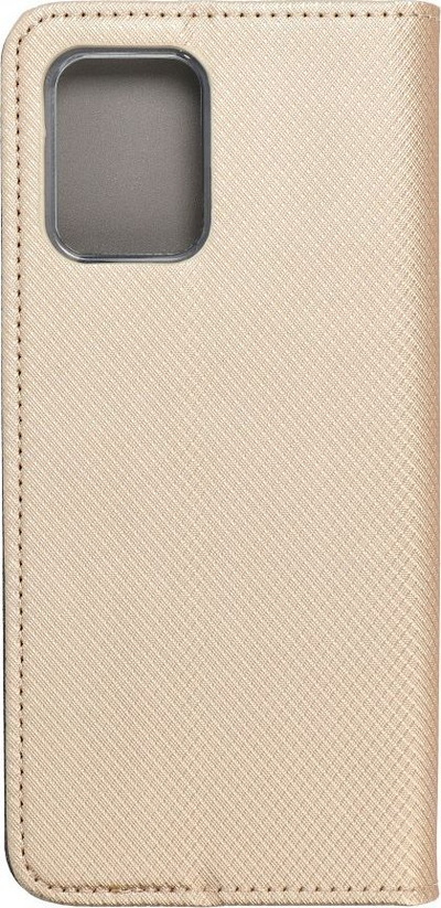 Këllëf libër për Motorola Moto G73 5G, Smart Case, gold