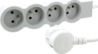 Pararregullator Legrand, 4 presa Type E, 1.5m, i bardhë