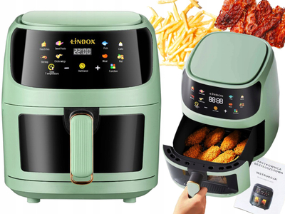 Fritezë ajri LINBOX Air Fryer, 5L, 1400W, jeshile