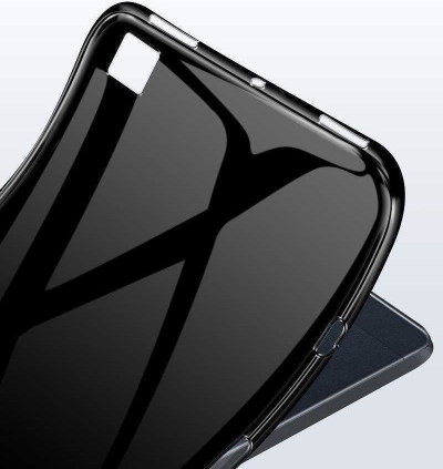 Mbulesë tableti Hurtel Slim Case për Samsung Galaxy Tab A7 Lite, gome TPU e butë, matte, e zezë