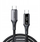 Kabllo karikimi Joyroom S-A60 StarTalk, USB-C në USB-C, 100W, 1.2m, e zezë