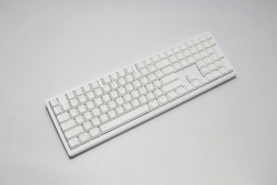 Tastierë gaming Ducky Zero 6108 Pure White, pa kabllo, RGB, Cherry MX2A Red, US ANSI, e bardhë