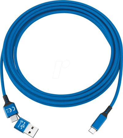 Кабел за полнење Smrter SPEEDY, USB C, 100cm, сина