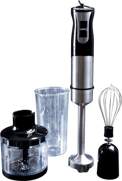 Blender dore Gastronoma Hand Blender Set, 1000W, 4 pjesë, i zi