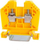 Bllok lidhës EM Group EURO Rail 43402N, 2 përçues, 10mm², i verdhë