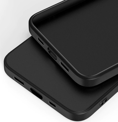 Kapak telefoni Matt Protect për Xiaomi Redmi Note 12S, silikon i butë, mat, i zi