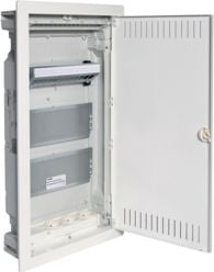 Kuti shpërndarëse modulare Hager Volta VU36NWP, 3 x 12 module, montim i fshehtë, e bardhë