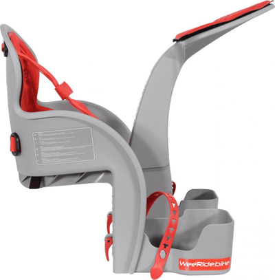 WeeRide Safe Front Child Bike Seat, Red