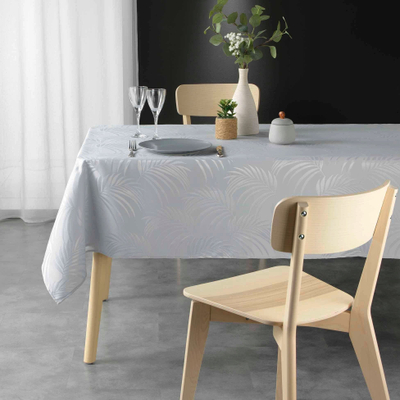 Mbulesë tavoline Douceur d'intérieur Plumette, poliester jacquard, 140x240 cm, gri