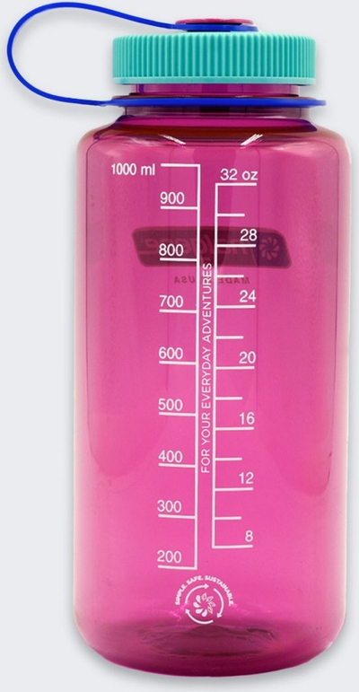 Shishe uji Nalgene Wide Mouth, 1000 ml, rozë