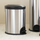 Kosh plehrash me pedale Wesco 107514-47, 20L, çelik inox, ngjyrë argjendi