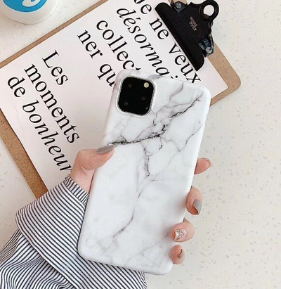 Kopertinë Wozinsky Marble për Xiaomi Mi 10 Lite, gel TPU, dizajn mermeri, e bardhë