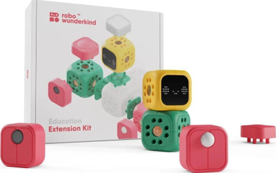 Set zgjerues Robo Wunderkind Extension Kit, module shtesë, sensorë dhe ekran LED