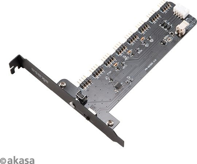 Kartë kontrolluese RGB Akasa Vegas XL, 12V, për kompjuter, e zezë