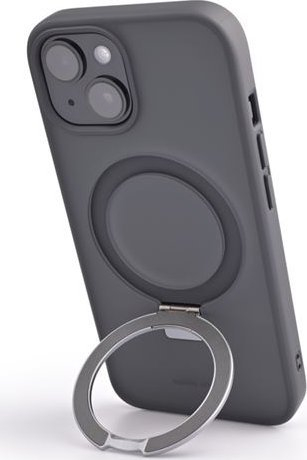 Капак за телефон Mobile Origin RingMag, за iPhone 15, со магнетен прстен, црн