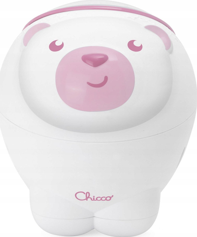 Projektor për bebe Chicco First Dreams Polar Bear, me muzikë dhe drita, rozë