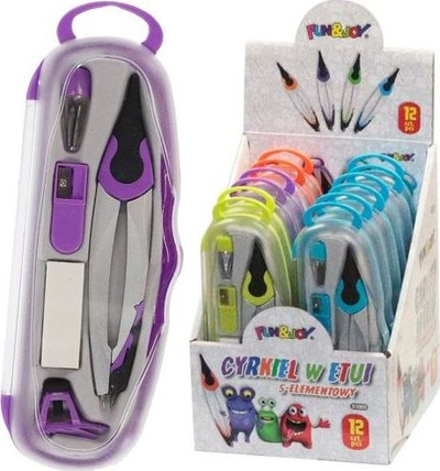 Set kompas shkollor Hasta Fun&amp;Joy 51005, 5 pjesë, shumëngjyrësh