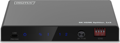 Splitter HDMI Digitus 1x2, 8K 60Hz, HDR, i zi
