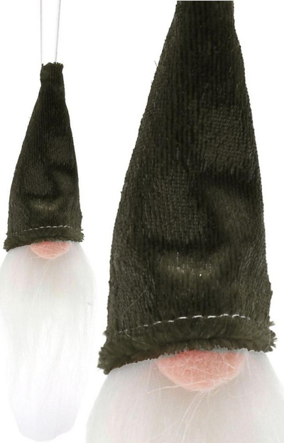 Varëse dekorative Santa Claus Home&amp;Styling, 11cm, gri dhe e bardhë