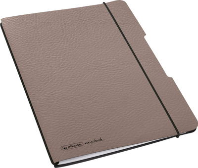 Fletore shkrimi Herlitz 50033799 A6, 40 fletë, me elastik, taupe