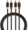 Kabllo audio Nedis, stereo 2x RCA mashkull në 2x RCA mashkull, 1m, antracit