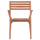 Poltronë Ermioni HM18129, dru teak, 60x59x84cm, ngjyrë natyrale