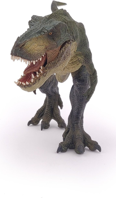 Figurinë dinosauri Papo Running T-Rex 55027, gojë që lëviz, i gjelbër