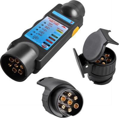 Tester prize për rimorkio Shumee ProPlus 343524, 7-pin, 12 V, i zi
