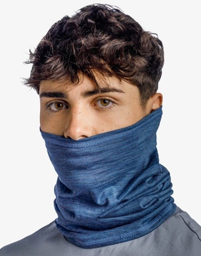 Shall tubular Buff Merino Lightweight, 100% lesh merino, i lehtë, blu