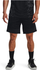 Кратки спортски панталони Under Armour Heatwave Hoops, мрежеста вентилација, брзо сушење, црни