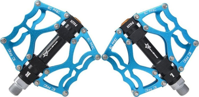 Pedale biçiklete Rockbros JT201012LBL, najlon me çelik, antirrëshqitëse, blu
