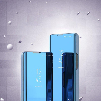 Mbulesë telefoni Clear View për Xiaomi Poco M4 Pro 5G, flip cover, me stand, rozë