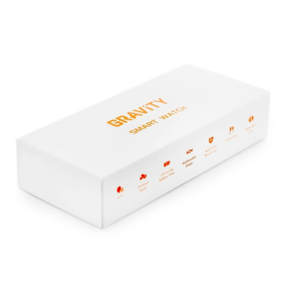 Orë inteligjente Gravity GT13 1, për aktivitet fizik, me njoftime nga telefoni, e zezë