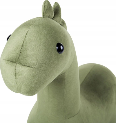 Stol për kalamaj BRONTOSAUR Velvet Animal, si dinozaur, velvet, i gjelbër