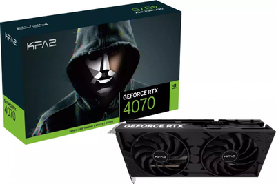 Kartelë grafike KFA2 GeForce RTX 4070 1-Click OC 2X 12GB GDDR6X