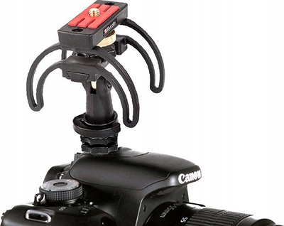 Mbajtëse Rycote Portable Recorder Suspension, për regjistrues portabël, ul dridhjet, e zezë