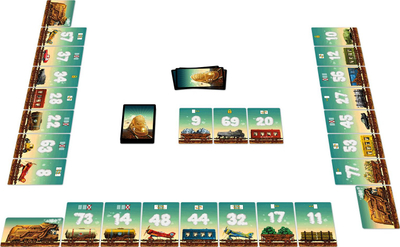 Lojë me letra Brain Games Game of Trains, strategjike, për familje, me plot ngjyra