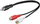 Kabllo PremiumCord, 1x CINCH mashkullor - 2x CINCH femëror, 20cm