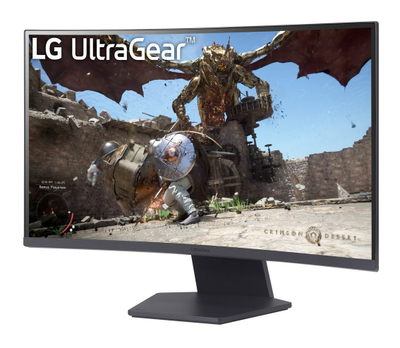 Гејминг монитор LG UltraGear 27GS60QC-B, 27", QHD 2560x1440, 180Hz, црн