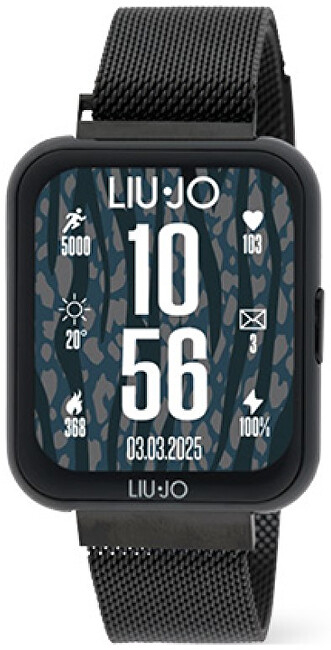 Orë smart për femra Liu Jo Voice Slim 2.0 SWLJ194, e zezë