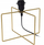 Llambë tavoline Home Styling Collection Loft, metal, 25cm, ngjyrë ari