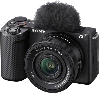 Kamerë pa pasqyrë Sony ZV-E10 II me objektiv 16-50mm OSS II, 26MP, ngjyrë e zezë
