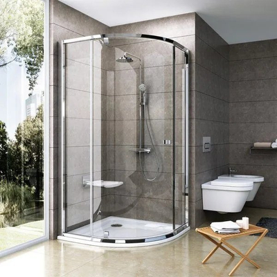 Кабина за туширање Ravak Pivot Chrome Glossy, 80x80x190 cm, проѕирно стакло, сјаен хром