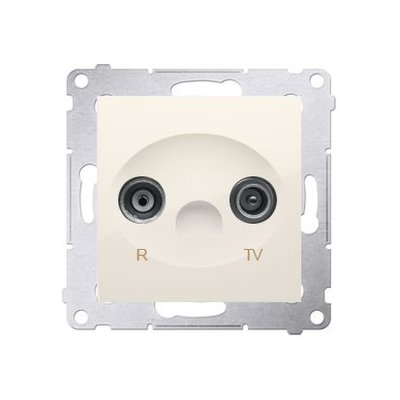 Prizë antene Simon 54 Premium RTV Through, 10 dB, krem