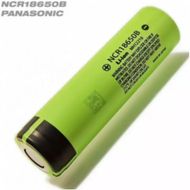 Bateri rikarikuese Panasonic NCR18650B, Li ion 18650, 3.7V, jeshile